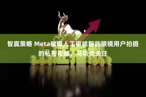 智赢策略 Meta被曝人工审核智能眼镜用户拍摄的私密视频，马斯克关注